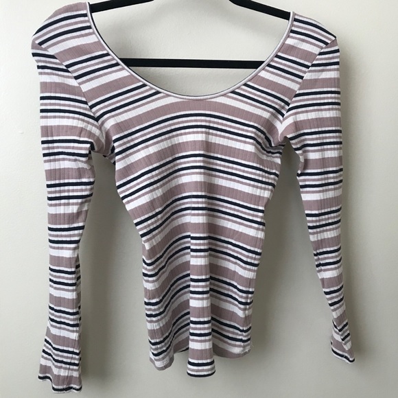 Free People Tops - Free People - Long Sleeve Striped Top - Size S